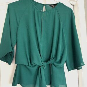 Like New Express Green blouse size XS